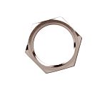 W.L. Gore Metallic Nickel Plated Brass Cable Gland Locknut, M12mm Thread, IP65, IP66K, IP67, IP68, IP69K