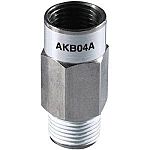 SMC AKB03 Check Valve 3/8 in Inlet, R 3/8 Outlet, -100 → 1000kPa