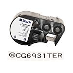 Brady B-461 Black on White Label Printer Labels, 300 in Length, 0.5 in Width, 300in Label Length, 0.5in Label Width