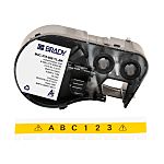 Brady B-595 Black on Yellow Label Printer Tape, 300 in Length, 0.375 in Width, 300in Label Length, 0.375in Label Width