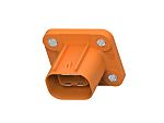 Deutsch, HVA Series Connector Housing Plug Orange Panel Mount 2 Way, Wire Termination 1-2103124-1