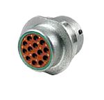 Deutsch, HD34 Series Connector Housing Plug Sliver Panel Mount 14 Way, Wire Termination HD34-18-14PN
