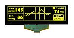Midas 5.5in Yellow Passive matrix OLED Display 256 X 64pixels COT Parallel, SPI Interface