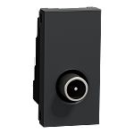 Anthracite Male Socket, Flush Mount