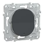 Schneider Electric 2 Way Anthracite Rocker Switch Grid Module 10A, Ovalis C Series
