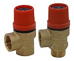 RS PRO 3bar Pressure Relief Valve With Female, Male BSP 1/2 in BSP Connection