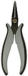 RS PRO Nose pliers, 160mm Overall, Flat Tip, 28mm Jaw, ESD