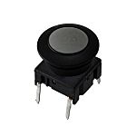MEC IP67 Black, Grey Round Button Tactile Switch, SPST 12mm Through Hole
