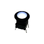 MEC IP67 Black, White Round Button Tactile Switch, SPST Through Hole