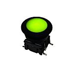 MEC IP67 Black, White Round Button Tactile Switch, SPST Surface Mount