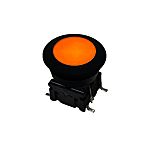 MEC IP67 Black, White Round Button Tactile Switch, SPST Surface Mount
