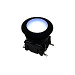 MEC IP67 Black, White Round Button Tactile Switch, SPST Surface Mount