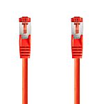 NedisCCGL85, 250mm Cat6, Red RJ45 to Male RJ45 Male, S/FTP Shielded, Terminated PVC Sheath
