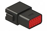 Conector de automoción Amphenol Industrial AT04 Hembra de 12 vías en 2 filas, 13A, terminación: Crimpado