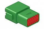 Conector de automoción Amphenol Industrial AT04 Hembra de 12 vías en 2 filas, 13A, terminación: Crimpado