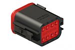 Amphenol Industrial, AT06 Automotive Connector PL Black Cable Mount 4 Way, Crimp Termination AT06-08SB