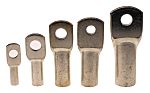 RS PRO Uninsulated Tubular Ring Terminal, Brown
