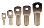 RS PRO Uninsulated Tubular Ring Terminal, Brown