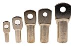 RS PRO Uninsulated Tubular Ring Terminal, Brown