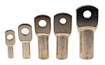 RS PRO Uninsulated Tubular Ring Terminal, Brown