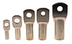 RS PRO Uninsulated Tubular Ring Terminal, Silver