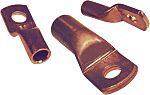 RS PRO Uninsulated Tubular Ring Terminal, Brown