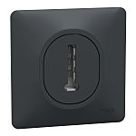 Schneider Electric Black Telephone Socket 1-way