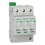 Schneider Electric 3 Phase Surge Arrester, 75kA, 1800V (Volts), Clip-On Mount