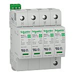 Schneider Electric 4 Phase Surge Arrester, 75kA, 2000V (Volts), Clip-On Mount