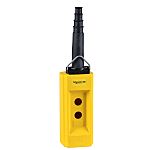 Schneider Electric Push-In Push Button Control Station, Glass Reinforced Polyester, 2 Cutouts, Black, IP65