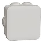 Schneider Electric Mureva Box Series White Junction Box, IP55, 3 Terminals, 80 x 80 x 45mm