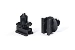HellermannTyton Black Nylon connection clip, 7mm Max. Bundle