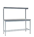 RS PRO Workbench, 300kg Max Load, Adjustable Height, 750mm x 1800mm x 840mm