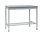 RS PRO Workbench, 300kg Max Load, Adjustable Height, 600mm x 1200mm x 840mm