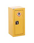 RS PRO Yellow Steel Lockable 1 Door Hazardous Substance Cabinet, 700mm x 350mm x 300mm