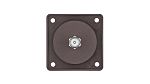 Socket Brown Female 2 Outlet TV Aerial Connector, Flush Mount