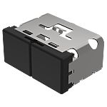Indicator Lens Rectangle Style, Black, 38 Long
