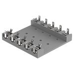 EAO, Series 02 Terminal Plate Empty for use with Fitting With Series Resistors