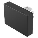 Indicator Lens Rectangle Style, Black, 21.5 Long