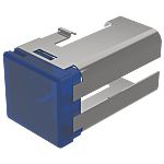 Indicator Lens Rectangle Style, Blue, 19 Long