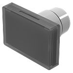 Indicator Lens Rectangle Style, Black, 25.5 Long