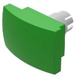 EAO Green Push Button Cap for Use with Use Only Flush Front Bezel, 35 x 23