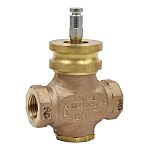Schneider Electric Brass Globe Valve VG210R-15B03, 1/2 in Rp Female 241.3 kPa