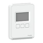 Schneider Electric SLASLX2 Air Quality Monitor for Humidity, Temperature, +50°C Max, 100%RH Max, AC Adapter-Powered