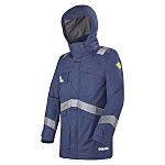 Cepovett Safety ULLY Navy Blue, Waterproof, Windproof Parka Jacket, XXXXXL