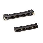 3M SPD08 Series Receptacle Edge Connector, Board Mount, 30-Contacts, 0.8mm Pitch, 2-Row, Cable Termination