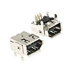 3M, 3E106 6 Way Horizontal Board Mount I/O Firewire Connector, Plug