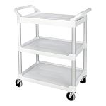 Rubbermaid Commercial Products 3 Shelf Cart Trolley, 854.2 x 473.2mm, 200lb Load