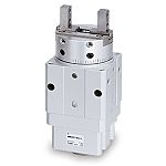 SMC 2 Finger Double Action Pneumatic Gripper, MRHQ16D-180S-N, Rotary Actuated Air Gripper Gripping Type