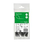 Schneider Electric Cable Tie, , 120mm x 2.5 mm, Black Nylon, Pk-100
